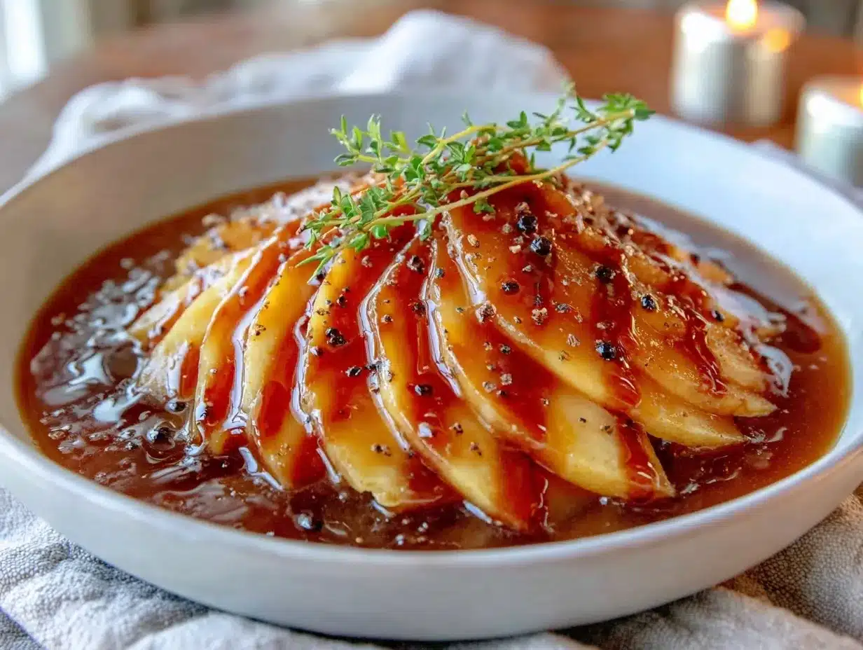 apple cider gastrique preparation steps