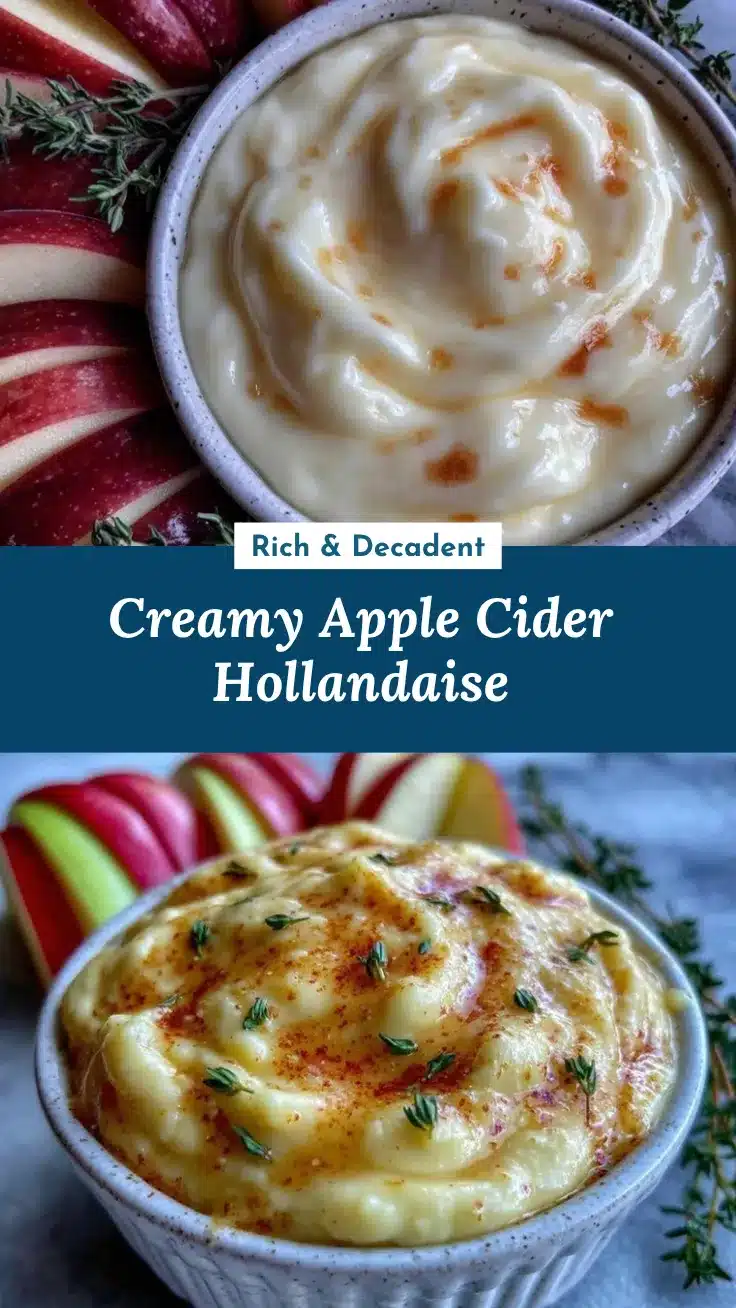 Apple Cider Hollandaise Sauce recipe