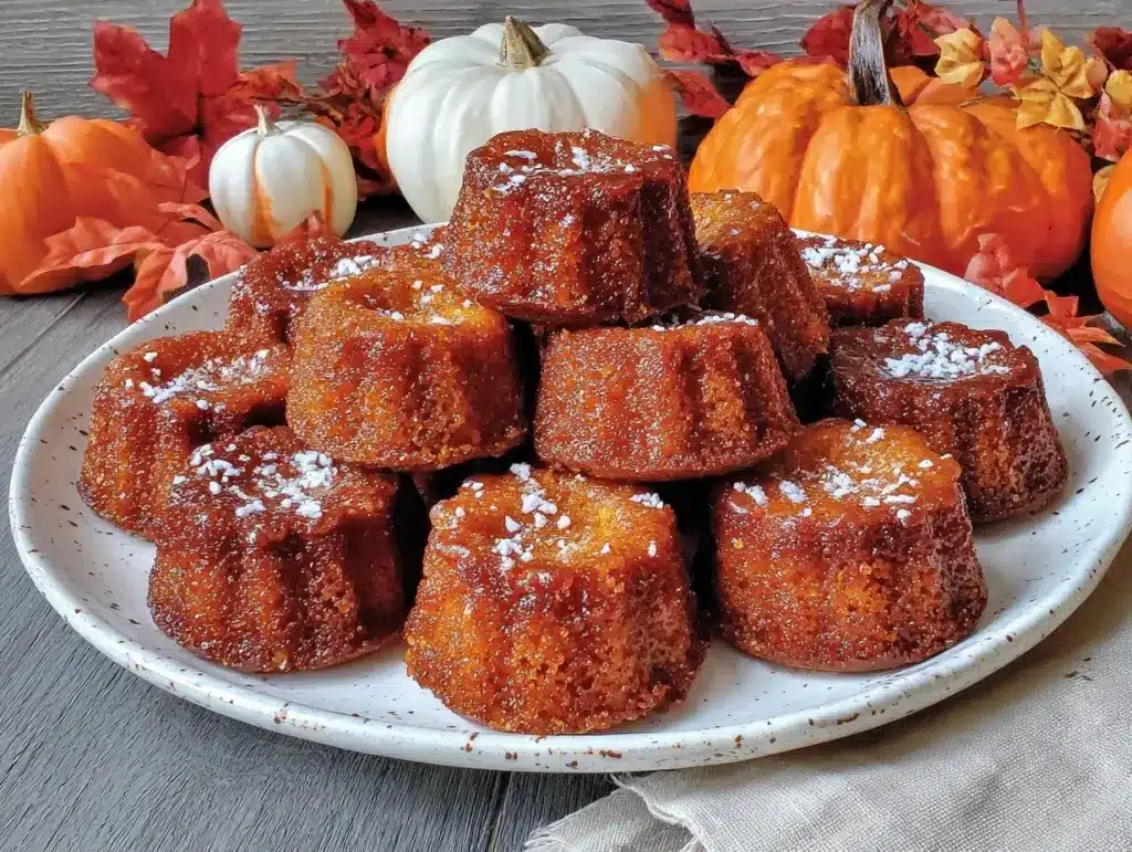 brown butter financiers with pumpkin - featured image