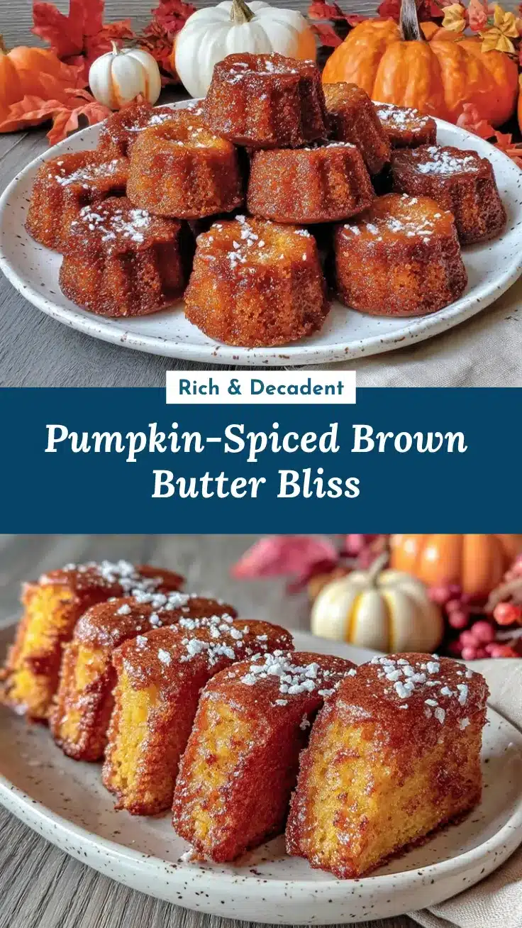 brown butter financiers with pumpkin recipe
