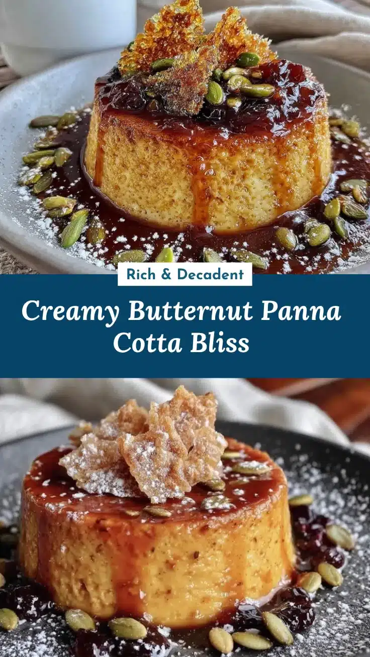 butternut squash panna cotta recipe