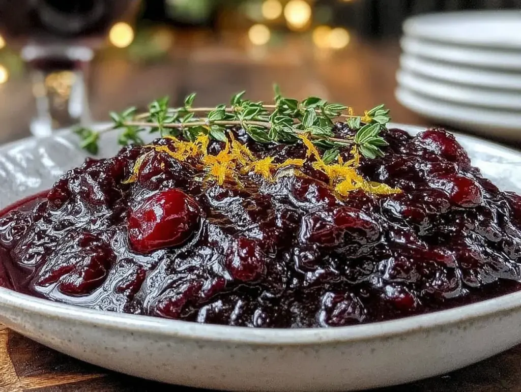 cranberry and port wine reduction - featured image