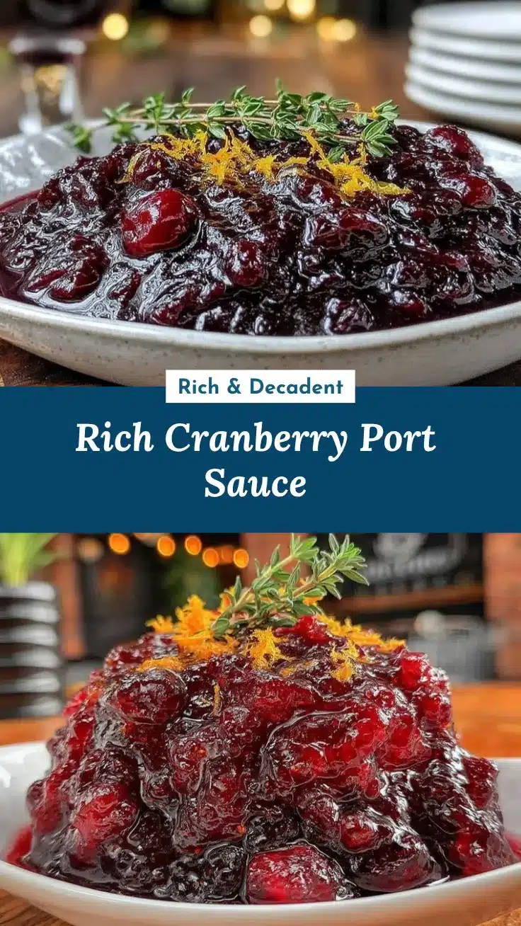 cranberry and port wine reduction recipe