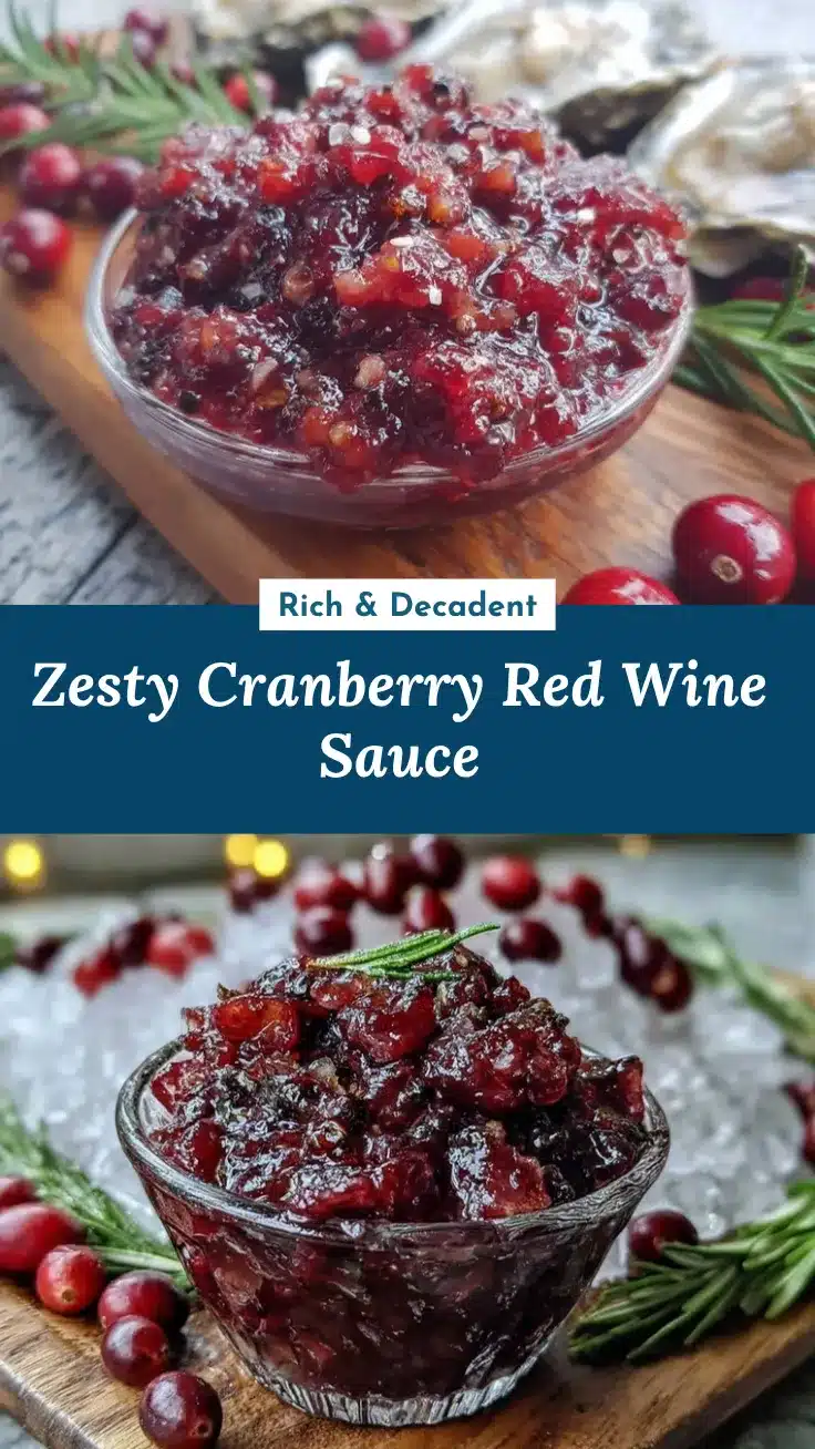cranberry and red wine mignonette recipe