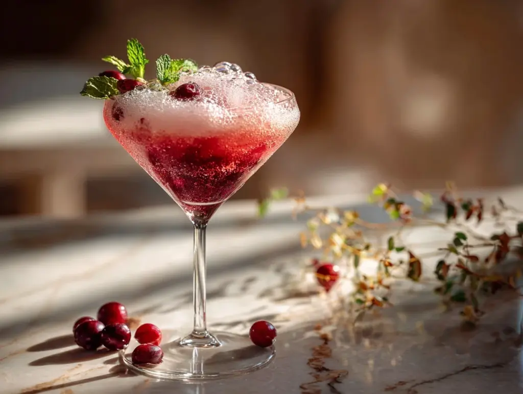 cranberry foam - featured image