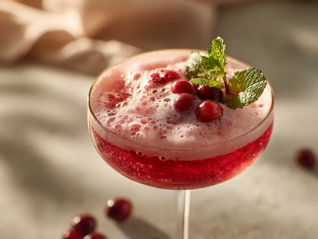 cranberry foam - featured image