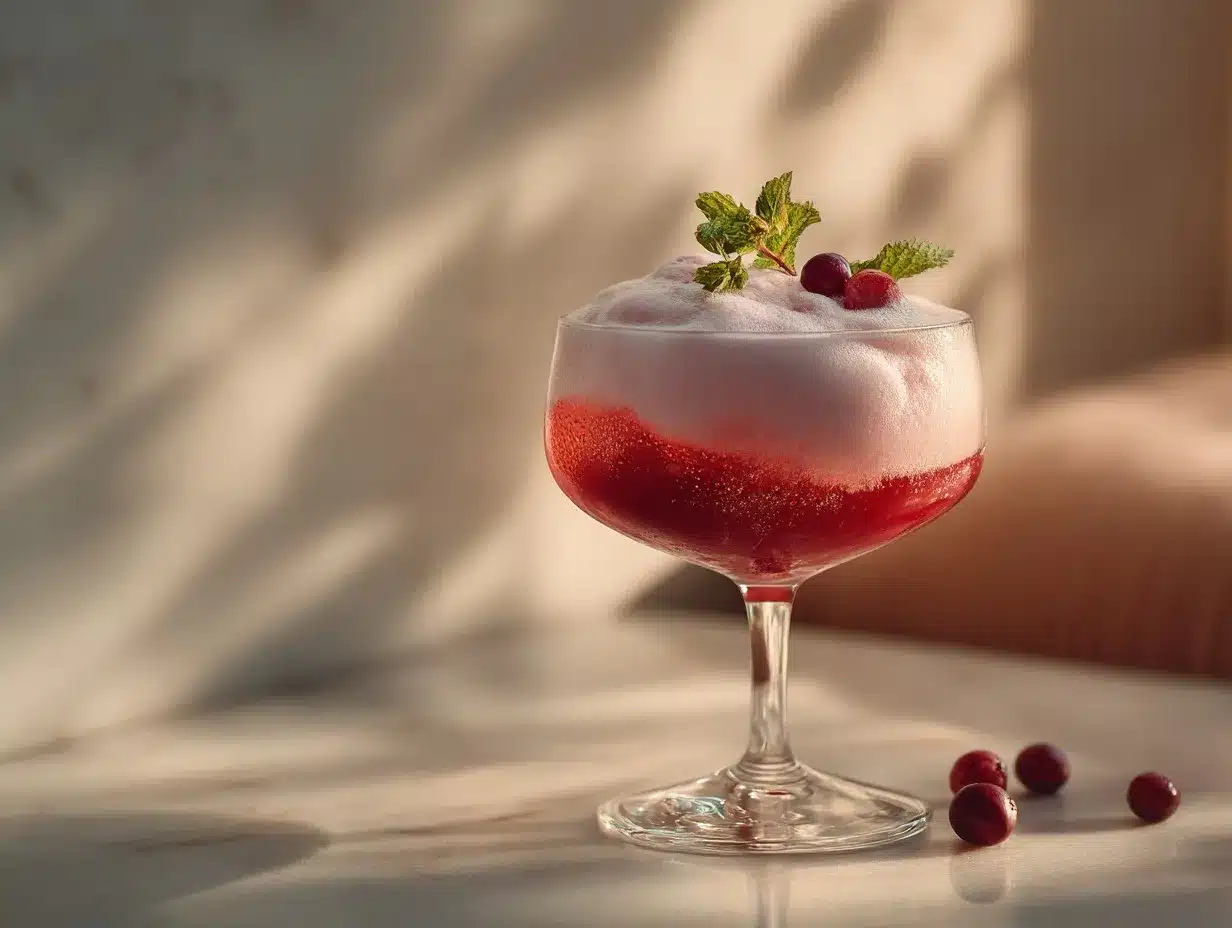 cranberry foam preparation steps