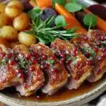 cranberry-juniper duck breast - featured image