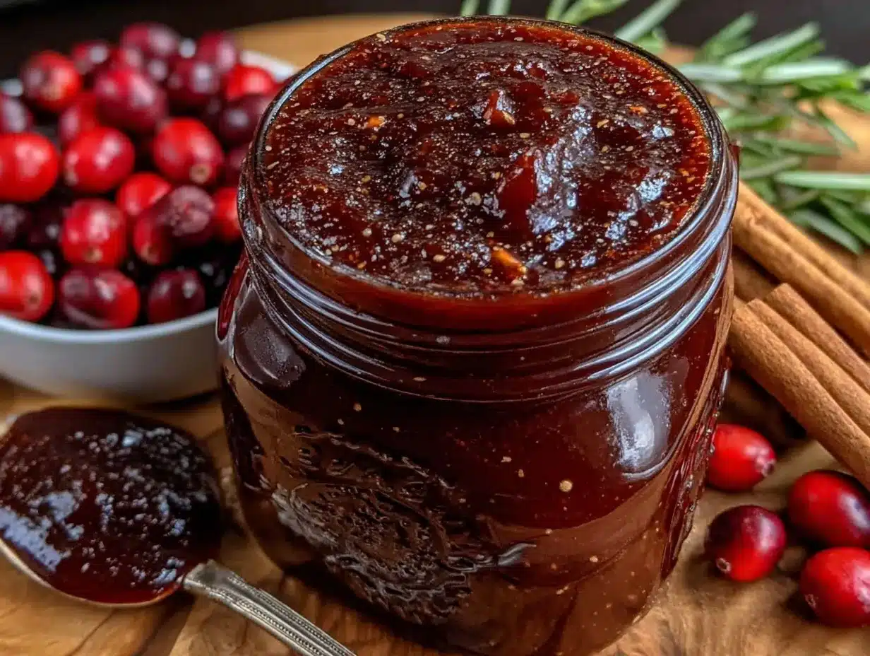 cranberry ketchup preparation steps