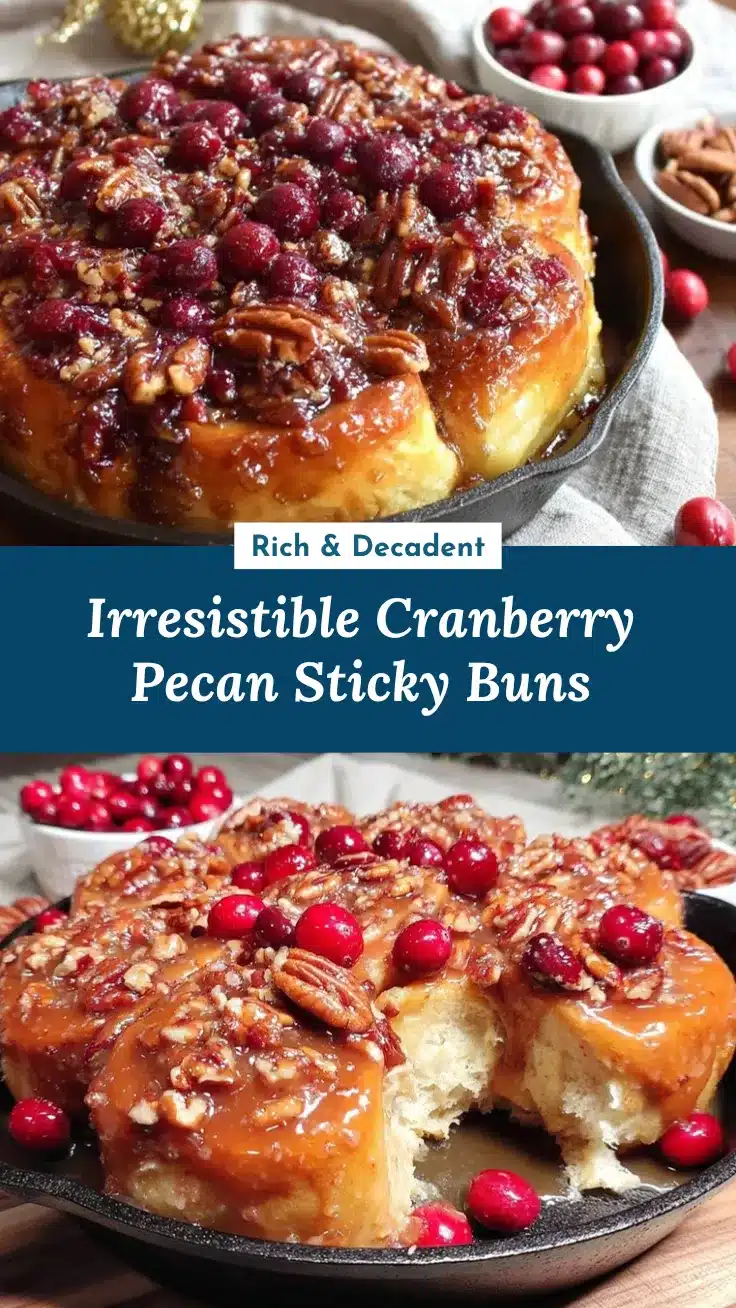 cranberry pecan sticky buns recipe