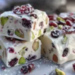 cranberry pistachio nougat - featured image