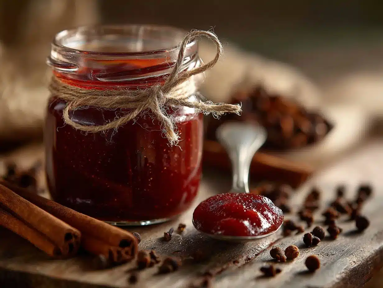 cranberry spice ketchup preparation steps