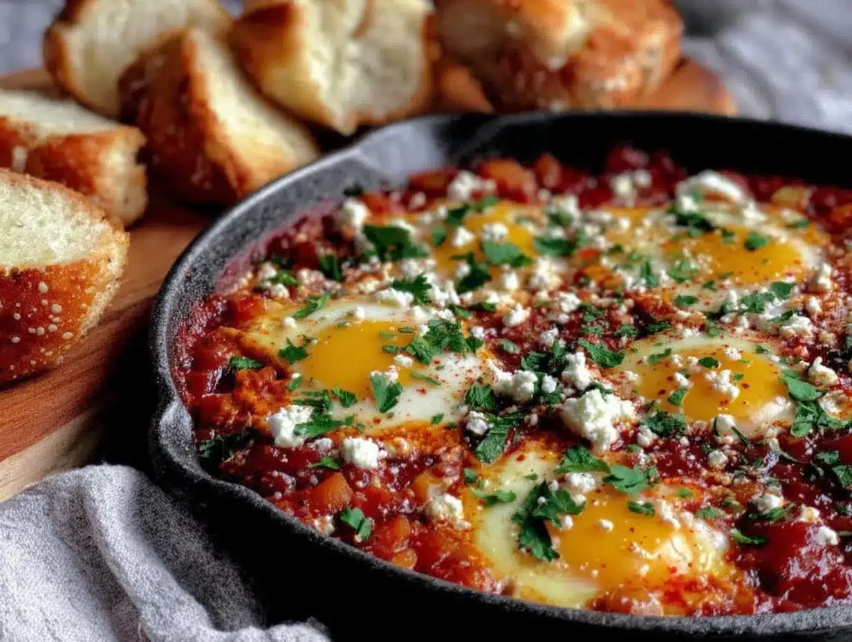 Israeli Shakshuka preparation steps