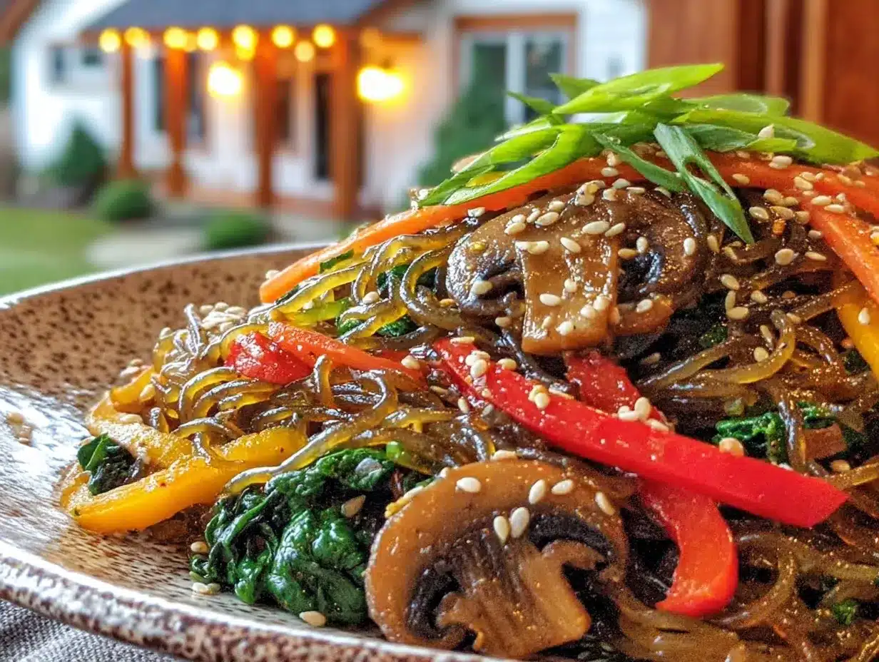 Korean Japchae Recipe preparation steps