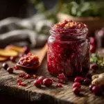 lacto-fermented cranberry relish - featured image