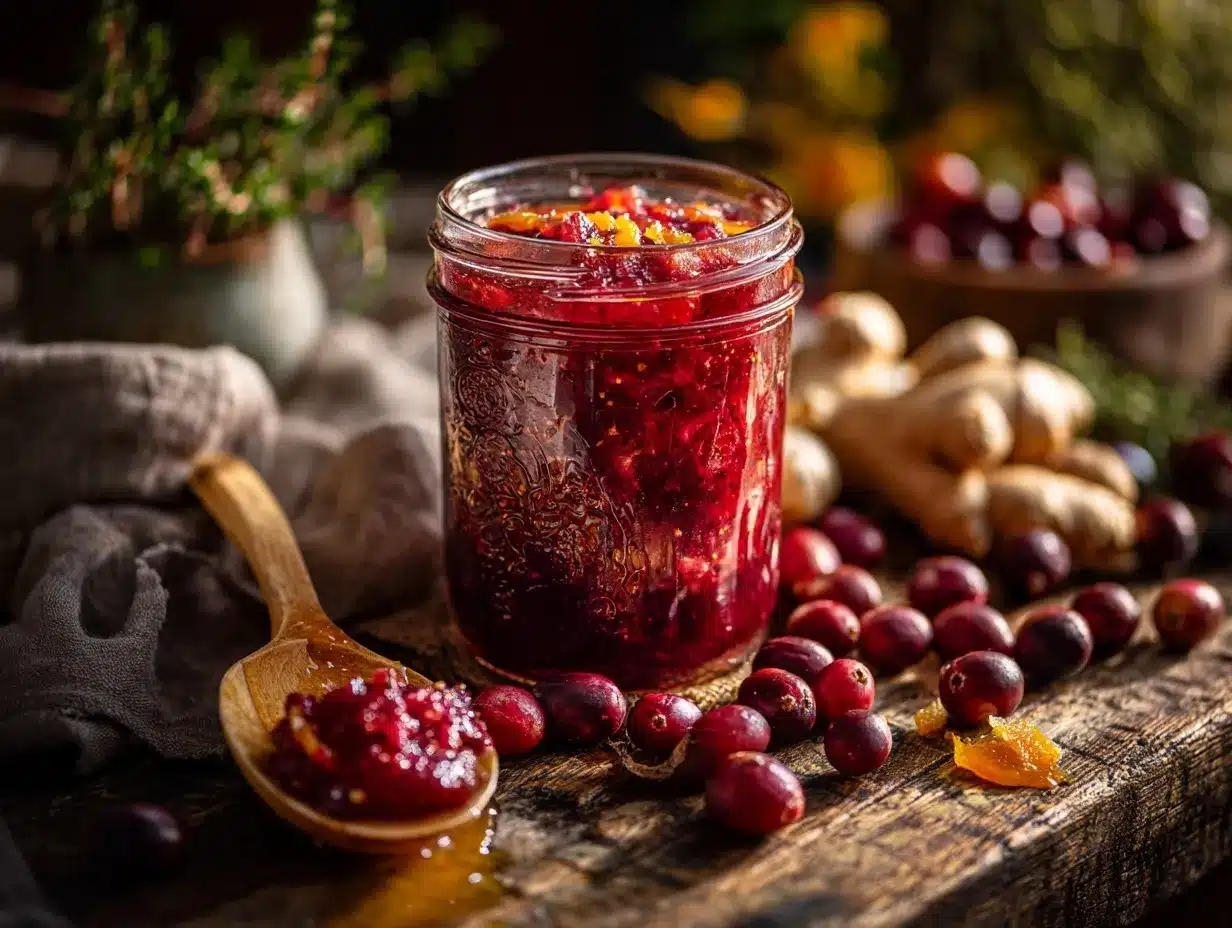 lacto-fermented cranberry relish preparation steps