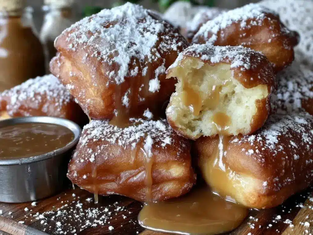 maple bourbon beignets - featured image