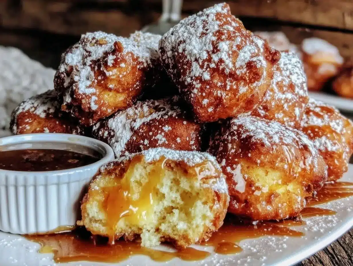 maple bourbon beignets preparation steps