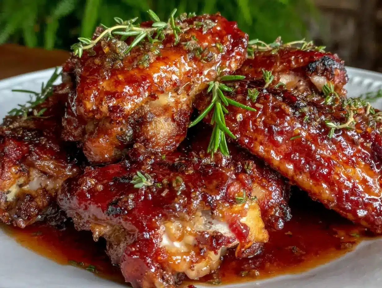 maple-bourbon candied turkey wings preparation steps