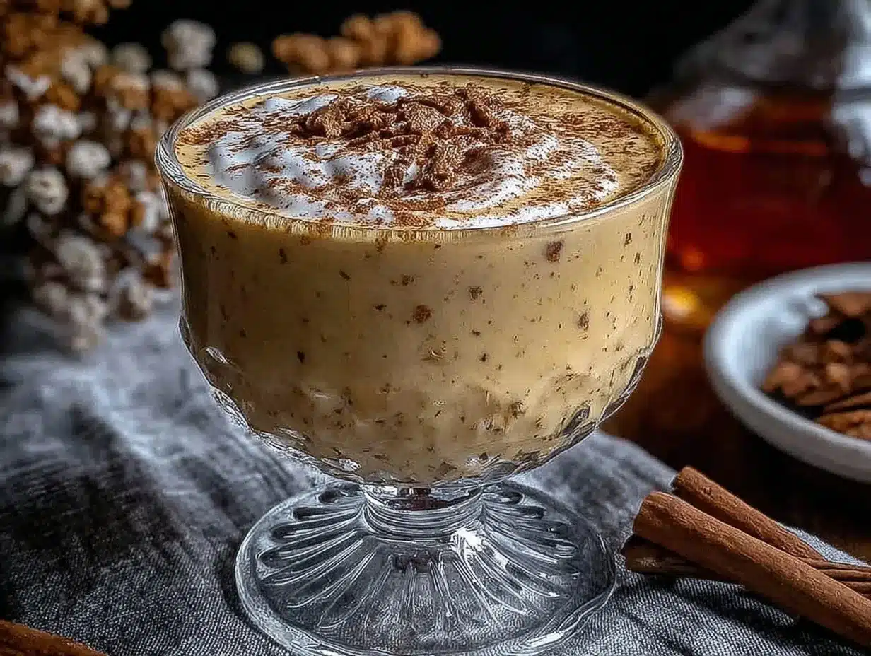 Maple Bourbon Milk Punch preparation steps