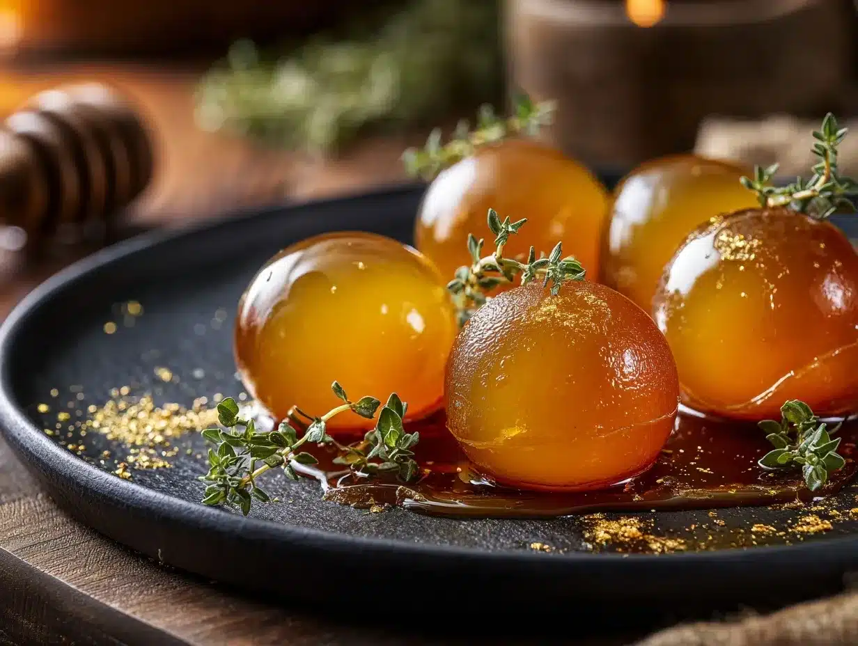 Maple Bourbon Spheres preparation steps