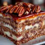 maple pecan opera cake - featured image
