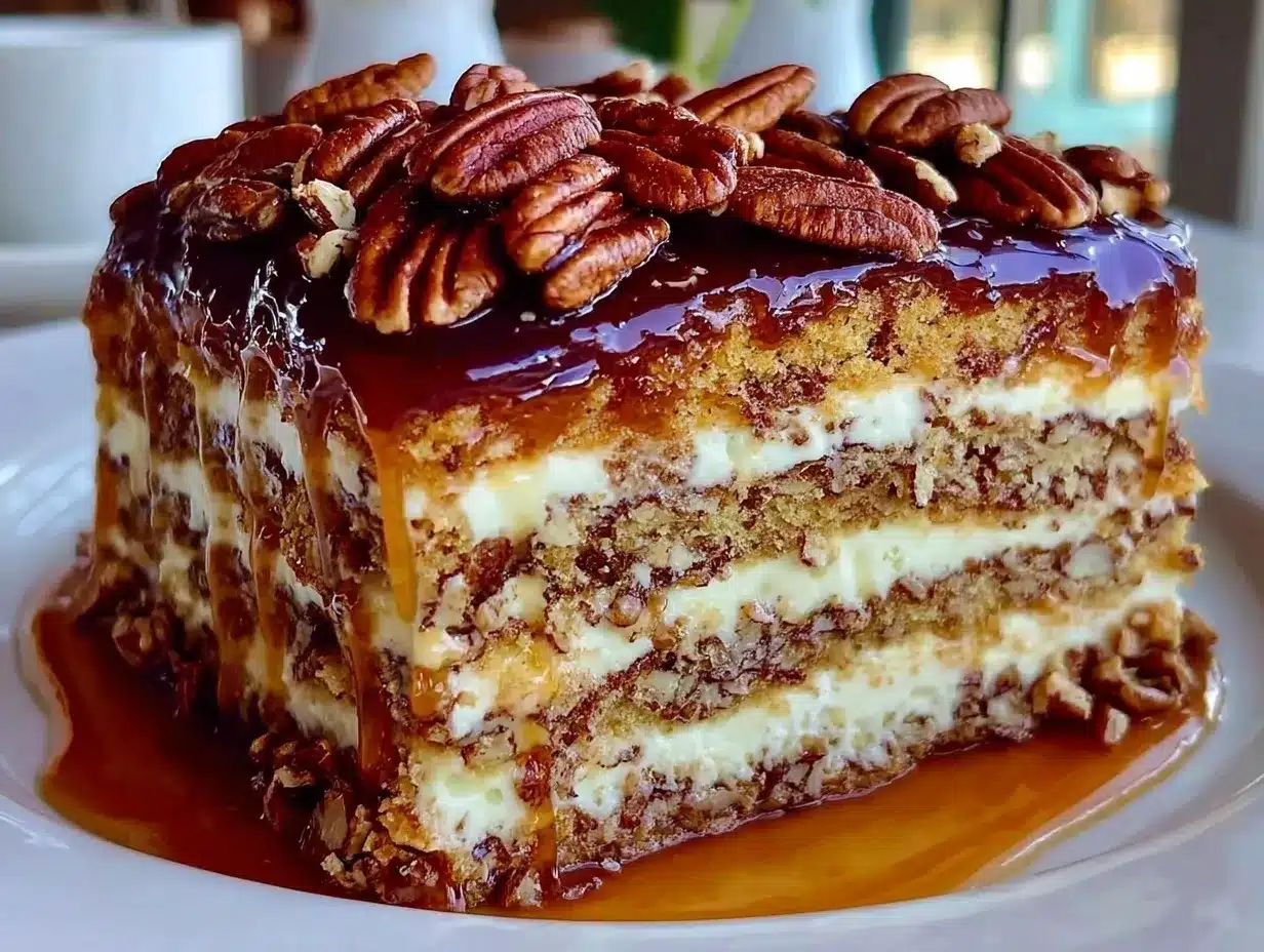 maple pecan opera cake preparation steps