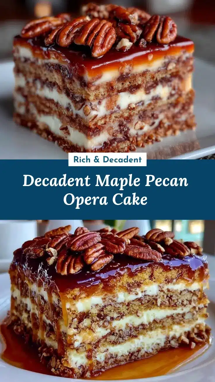 maple pecan opera cake recipe