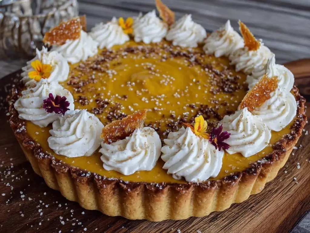 Pumpkin Diplomat Cream Tart - featured image