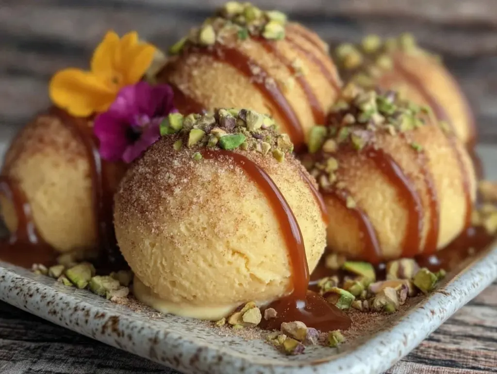 pumpkin mochi ice cream - featured image