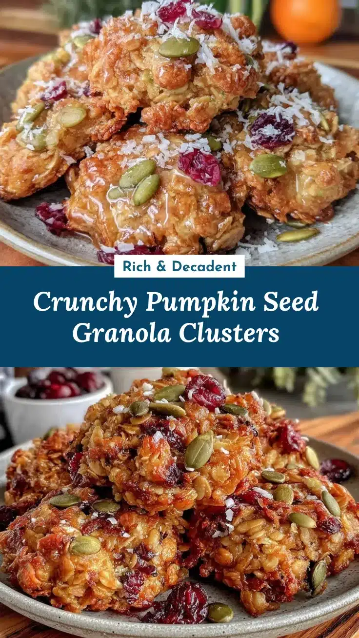pumpkin seed granola clusters recipe