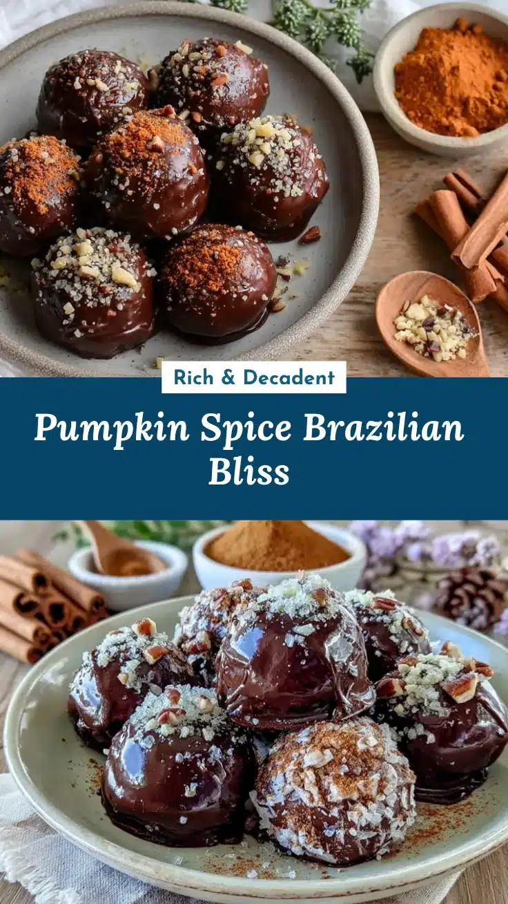 pumpkin spice brigadeiros recipe