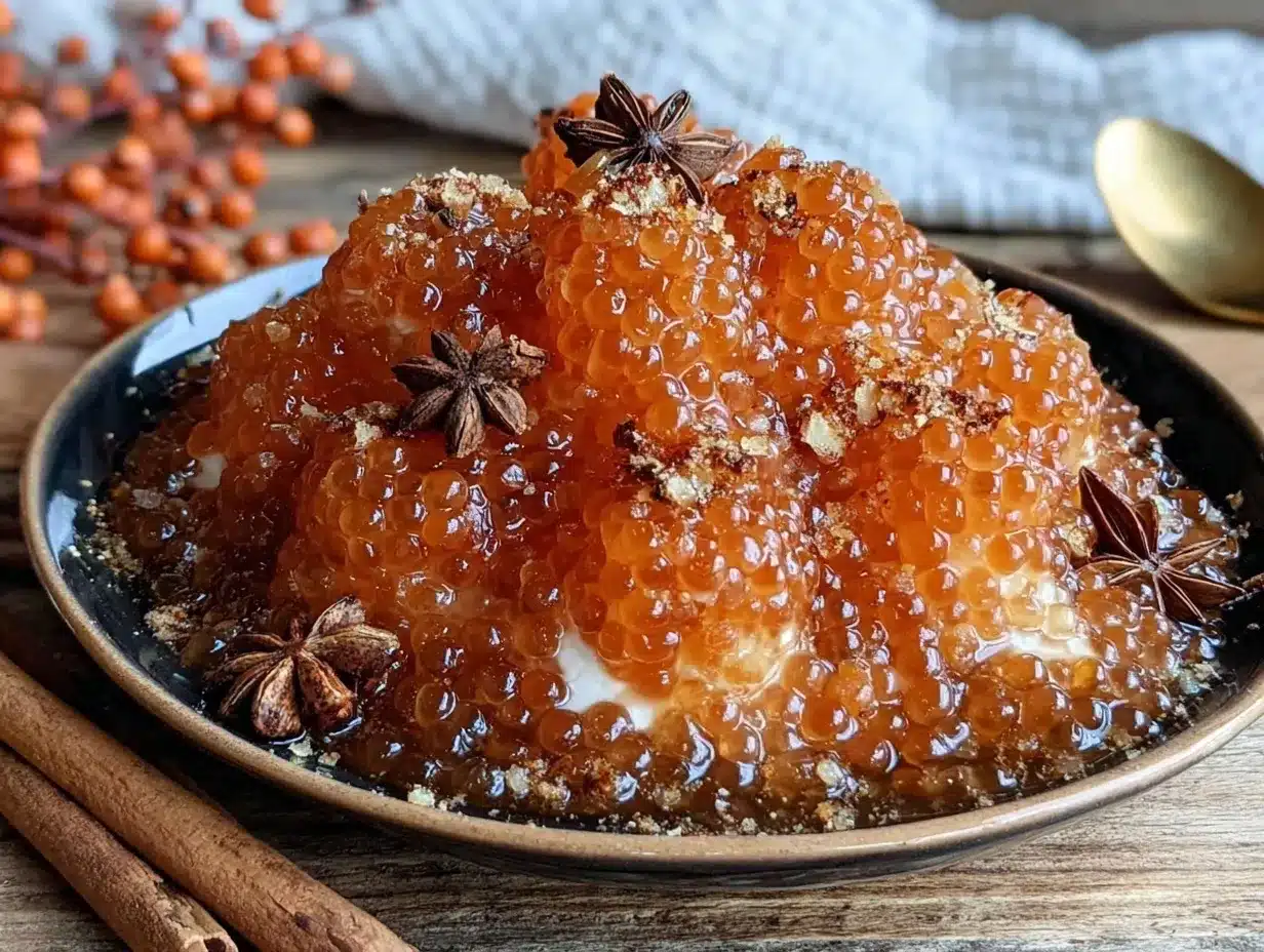 pumpkin spice caviar preparation steps