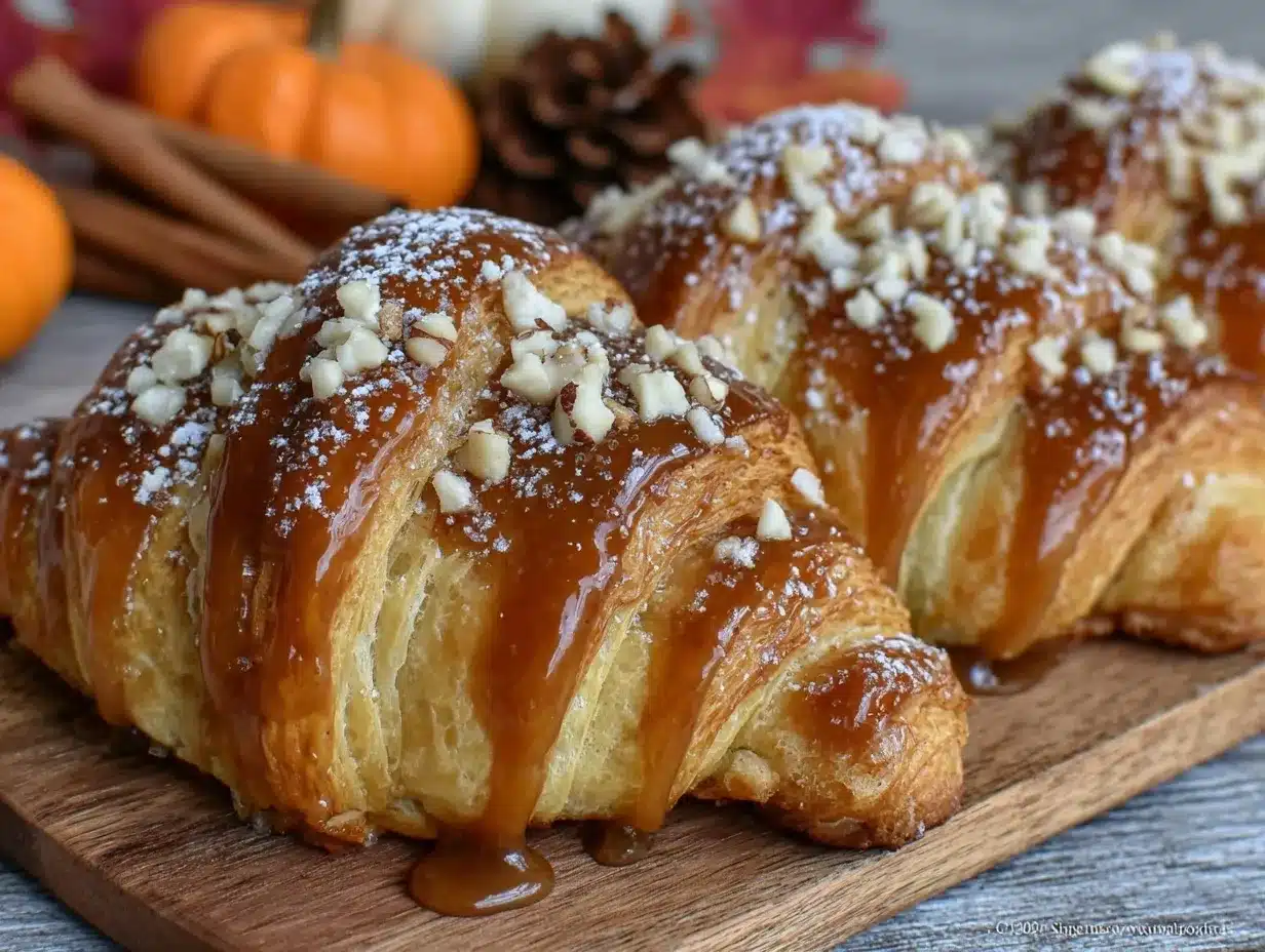 pumpkin spice croissants preparation steps