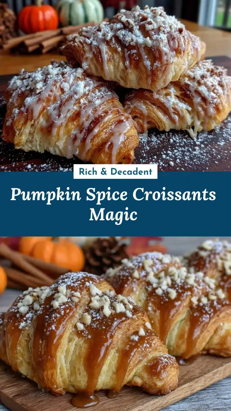 pumpkin spice croissants recipe