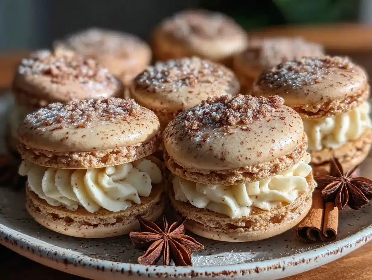 pumpkin spice macarons preparation steps