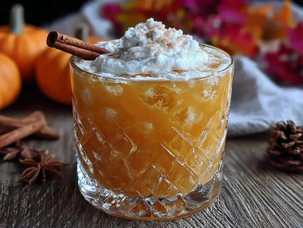 pumpkin spice milk punch - featured image