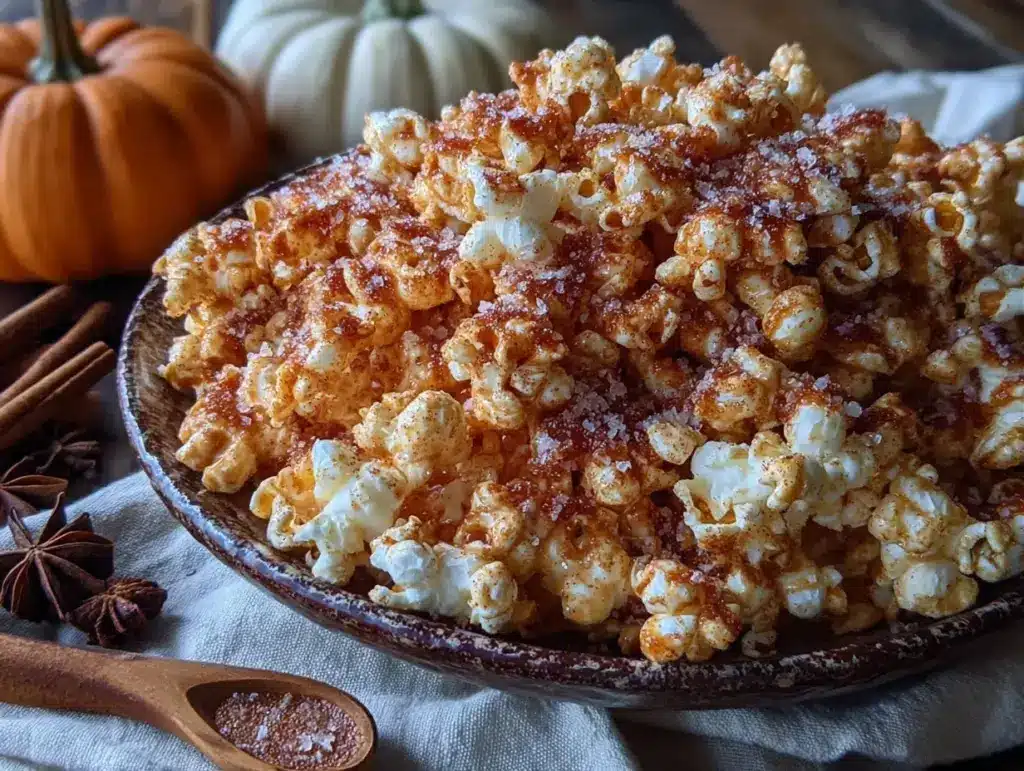 pumpkin spice popcorn - featured image