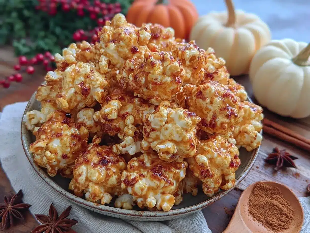 pumpkin spice popcorn preparation steps