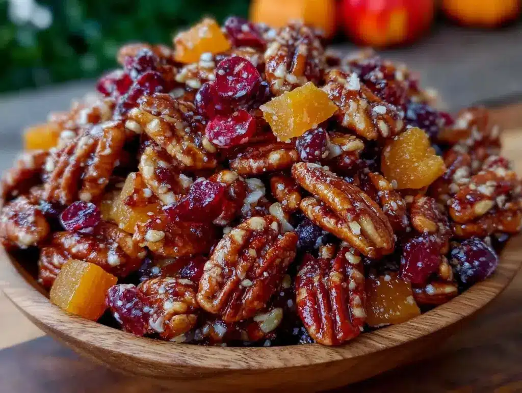 spiced pumpkin trail mix - featured image