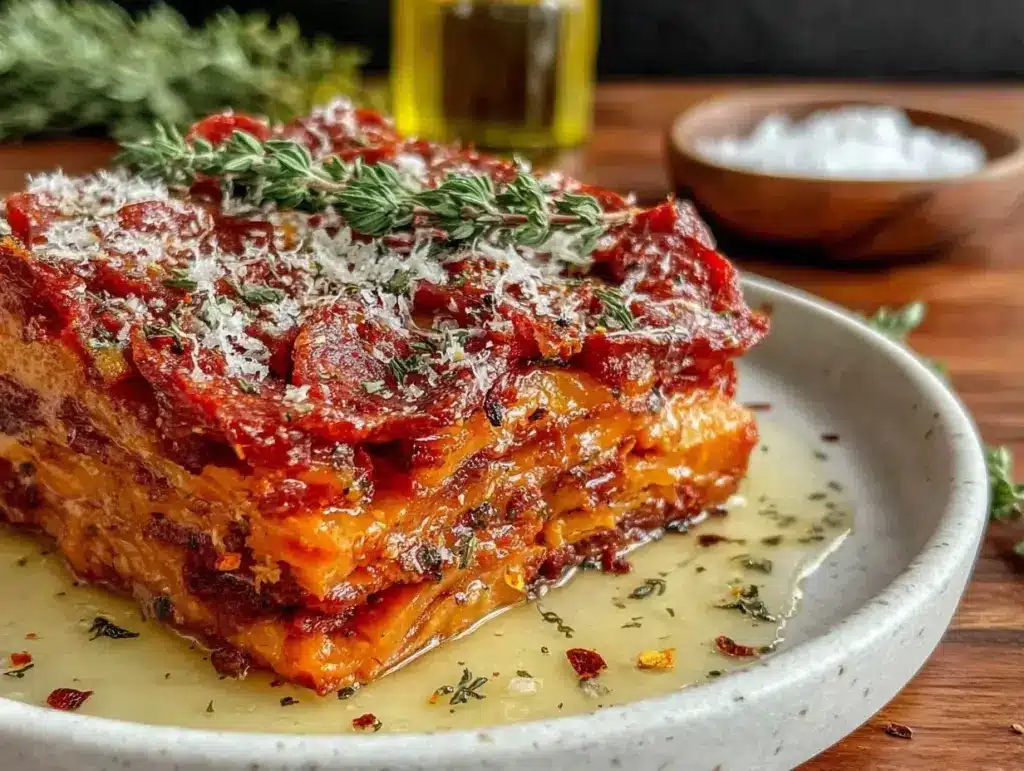 sweet potato and chorizo terrine - featured image