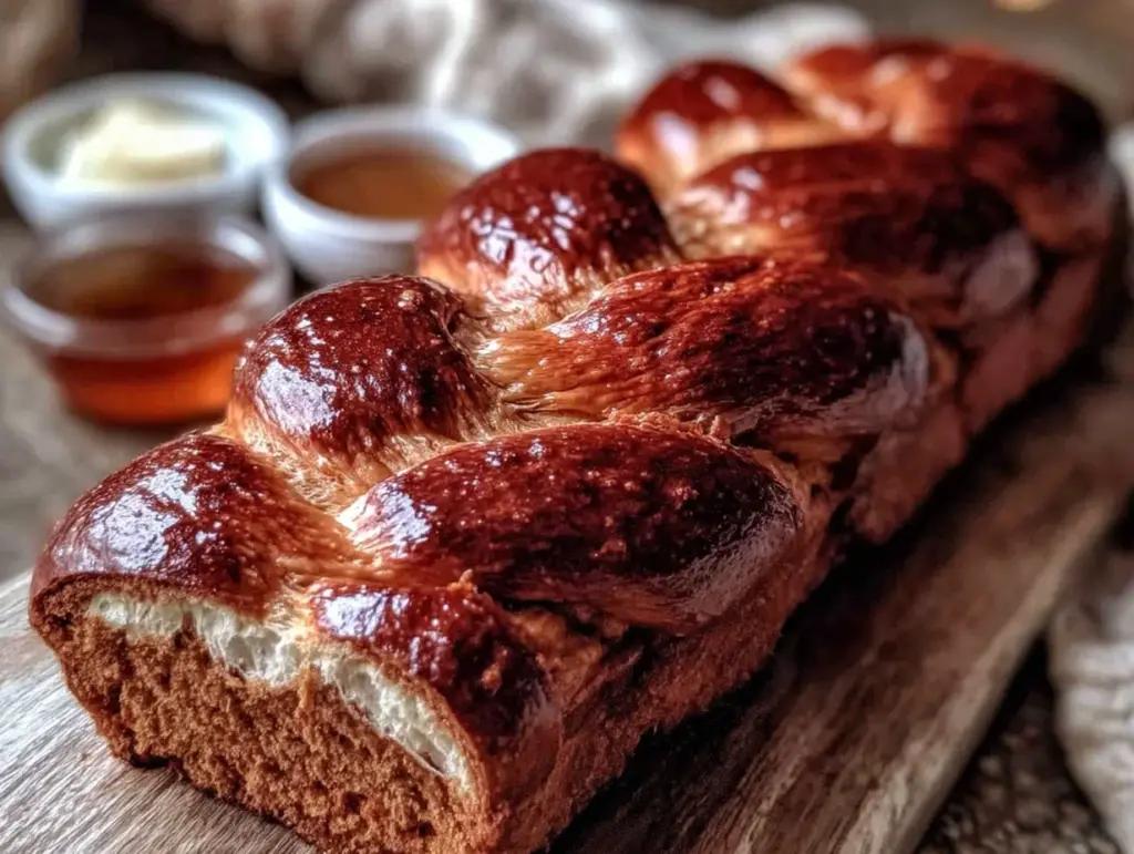 sweet potato challah bread - featured image