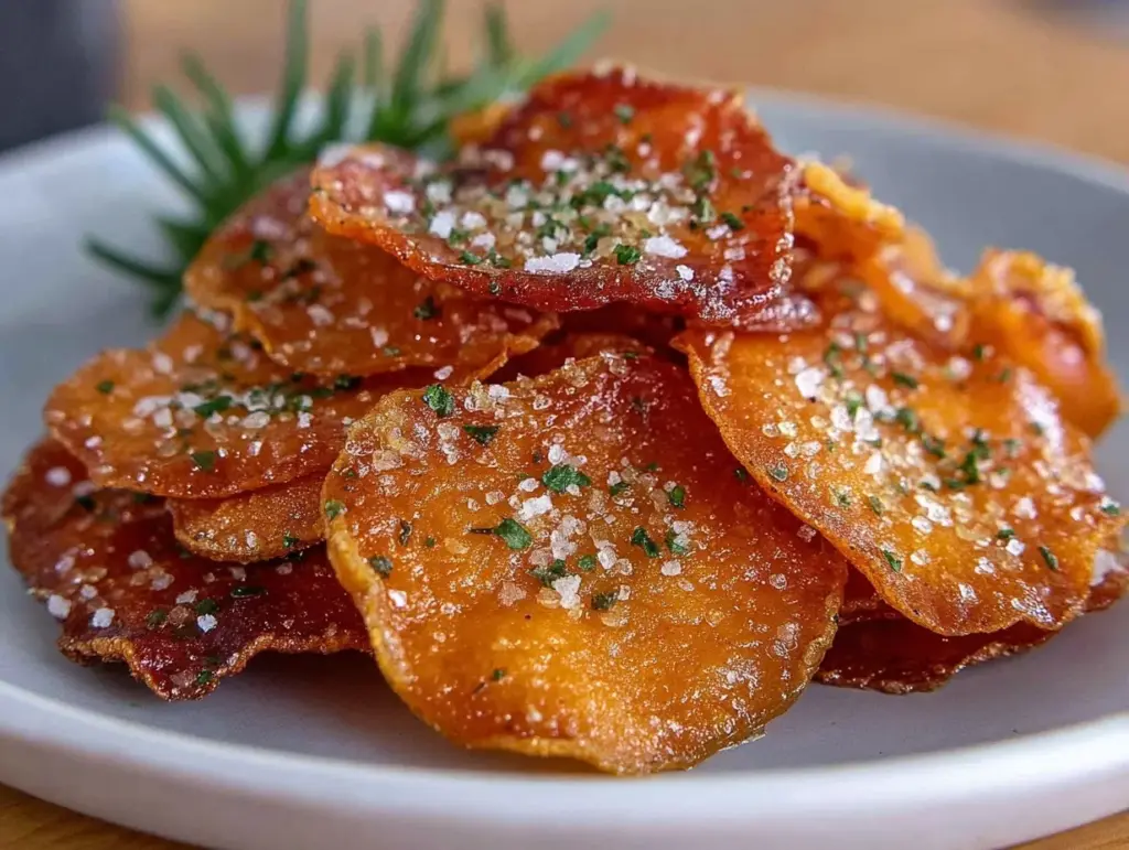 sweet potato glass chips - featured image