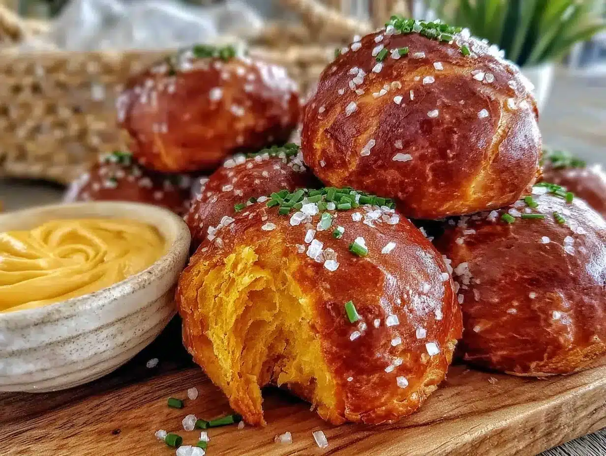 sweet potato pretzel rolls preparation steps