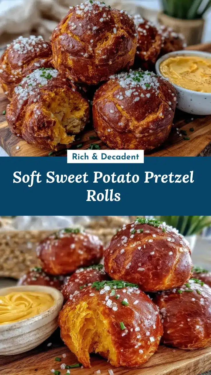 sweet potato pretzel rolls recipe