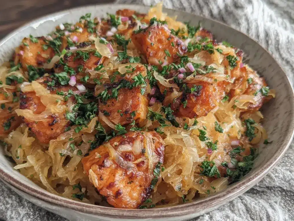 sweet potato sauerkraut - featured image