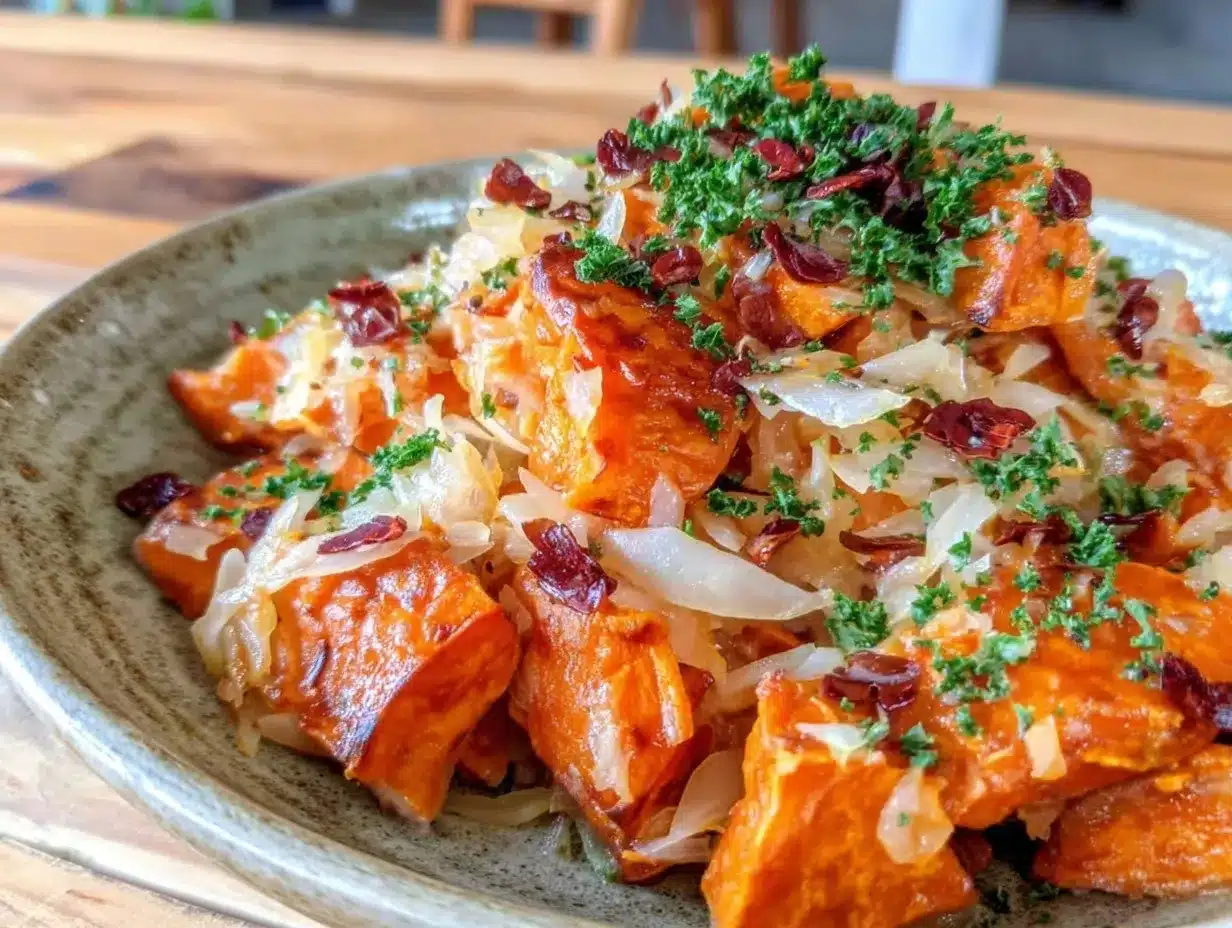 sweet potato sauerkraut preparation steps