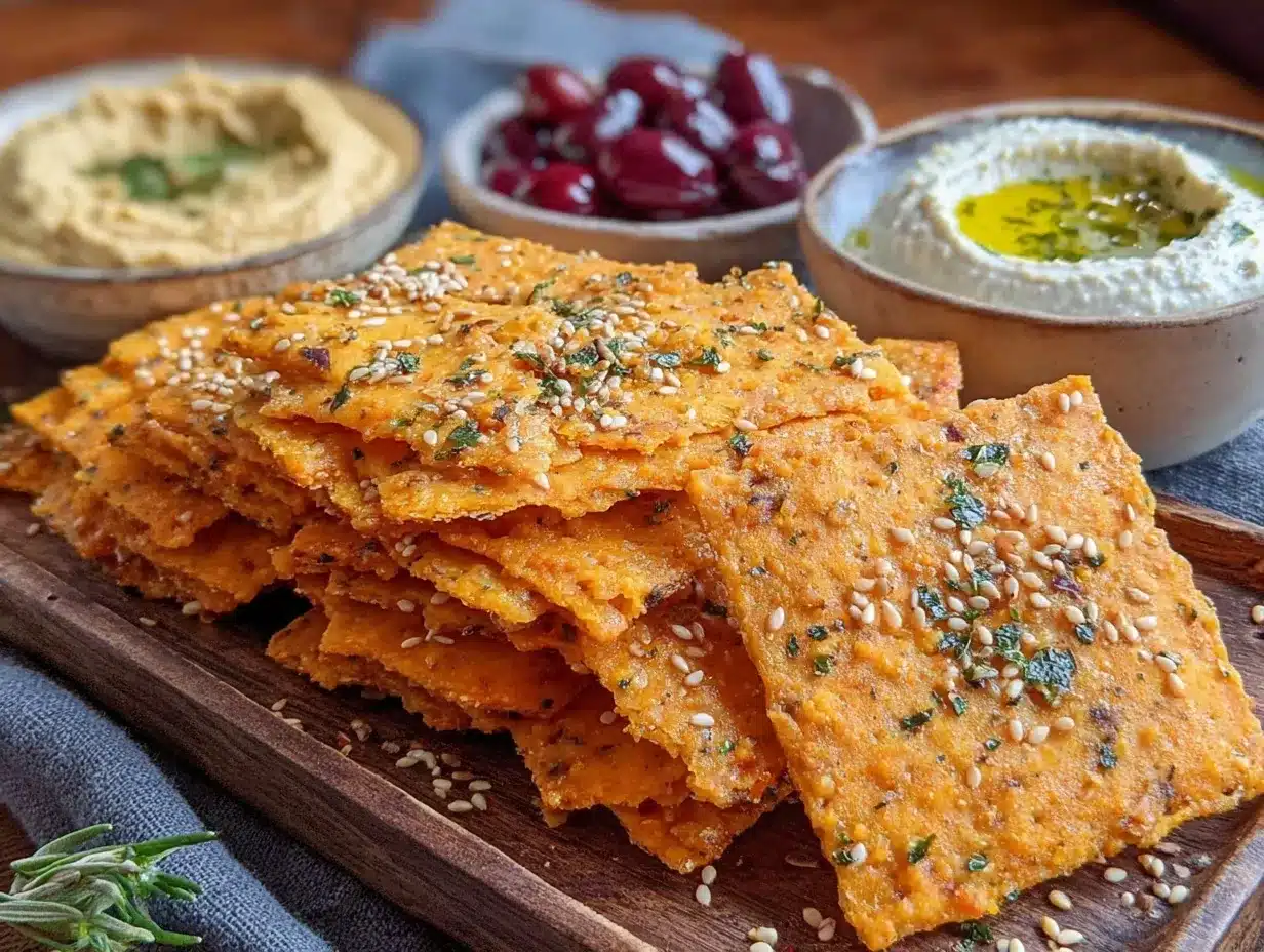 sweet potato sesame crackers preparation steps