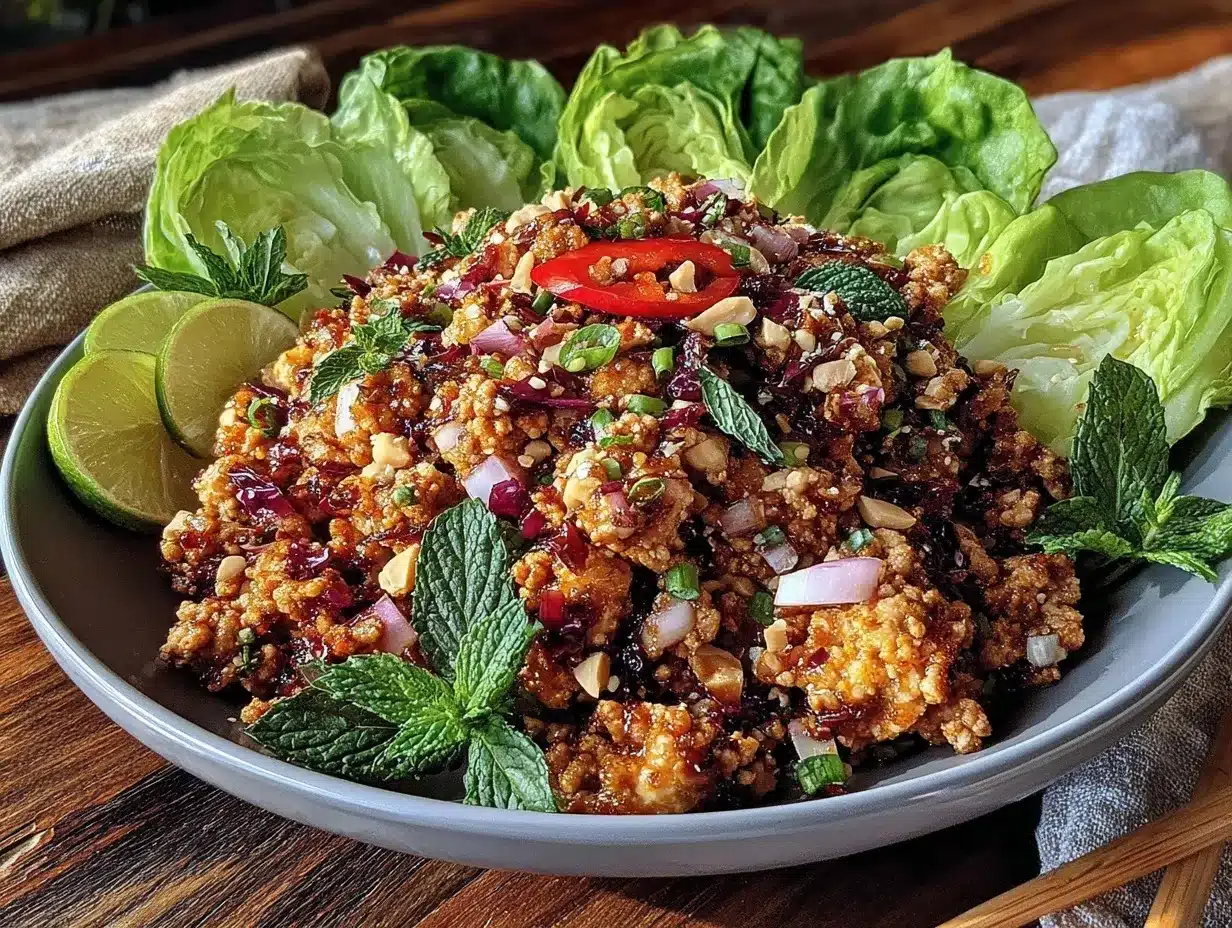 Thai larb recipe preparation steps