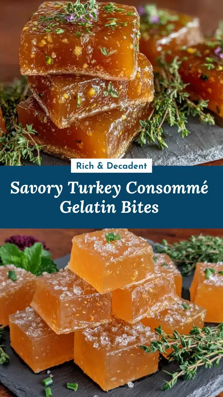 turkey consommé gelatin cubes recipe